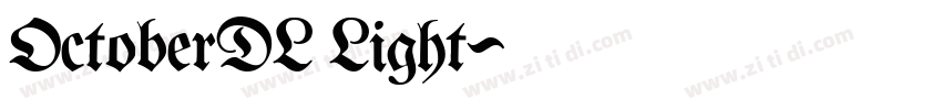 OctoberDL Light字体转换 OctoberDL Light字体转换